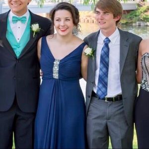Navy Blue Prom Dress